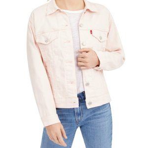 pink levi denim jacket